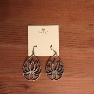 Lotus flower earrings